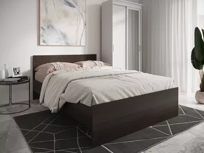 Кровать с матрасом Николь Венге-120 с матрасом