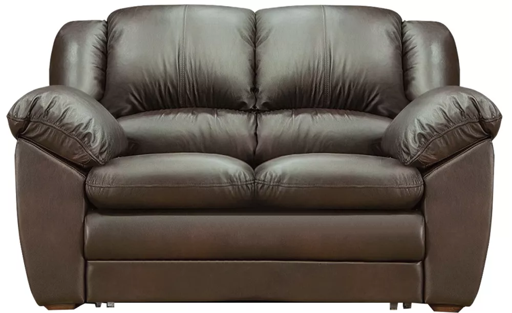 диван из натуральной кожи Оберон-2 Шоколад кожаный