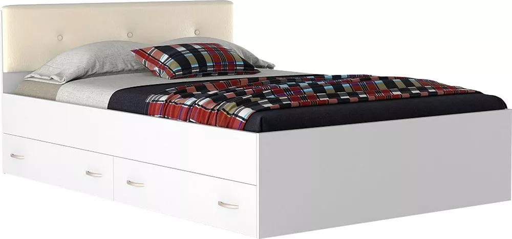 Кровать с матрасом Виктория-Эко-П (Муна) 140х200 с матрасом