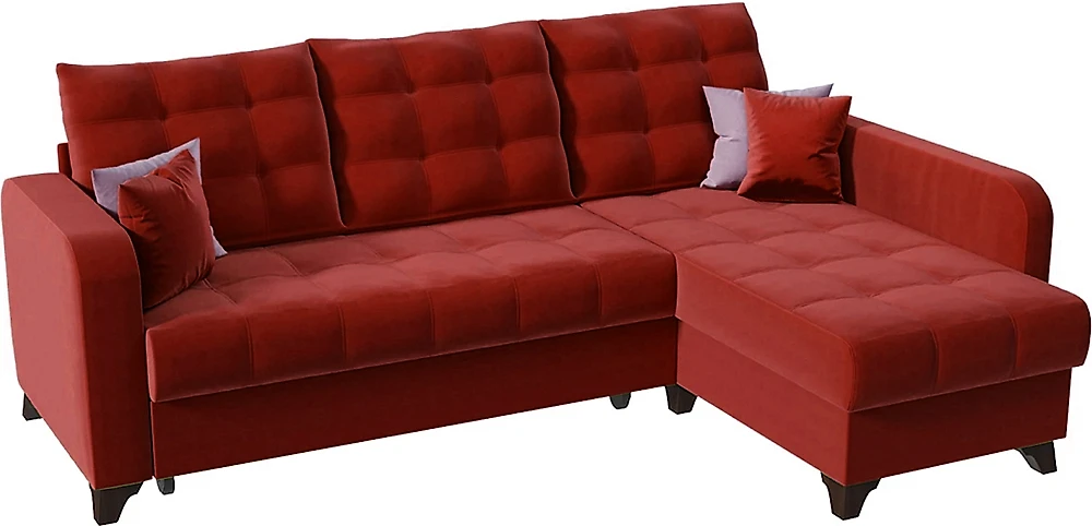 Угловой диван с подушками Беллано (Белла) Бордо