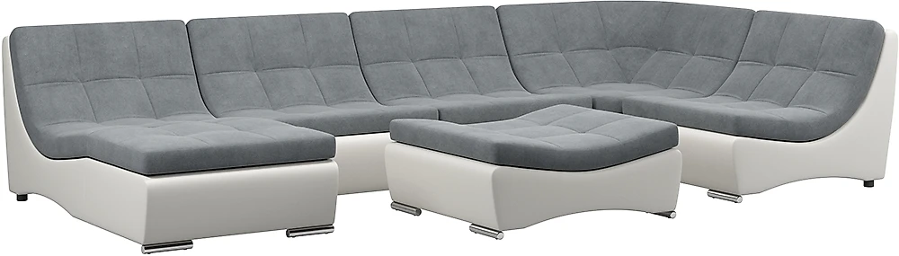Угловой диван с креслом Монреаль-7 Слэйт