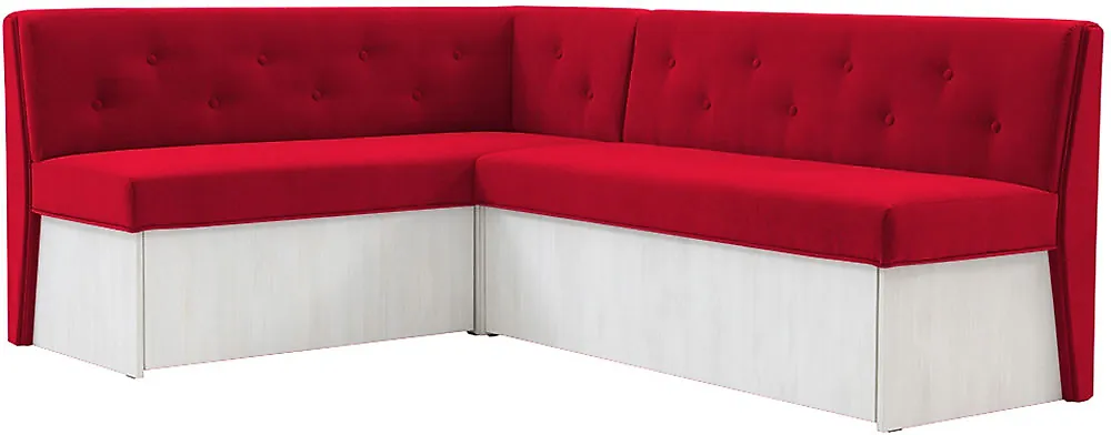 раскладной диван на кухню Верона угловой Красный
