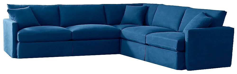 Угловой диван с ящиком для белья Марсия-2 Блу