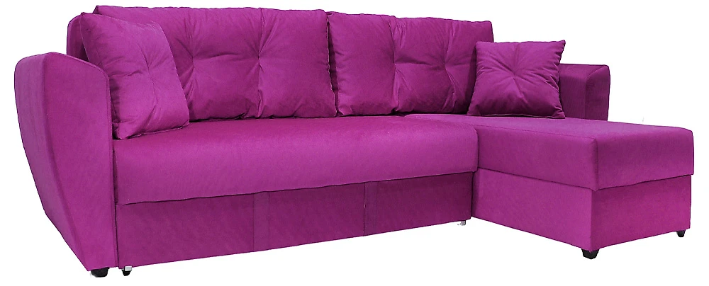 Угловой диван с ящиком для белья Амстердам Фиолет СПБ