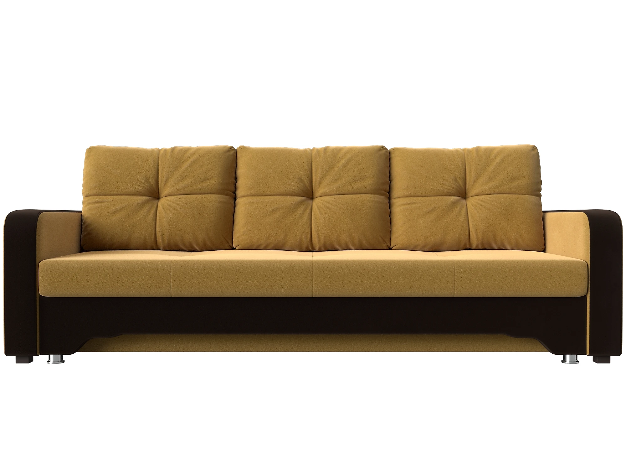 горчичный диван Ник-3 Дизайн 8