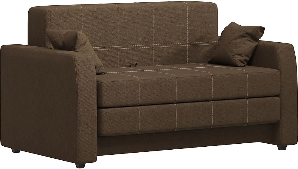 Прямой диван из рогожки Малютка Кантри Шоколад
