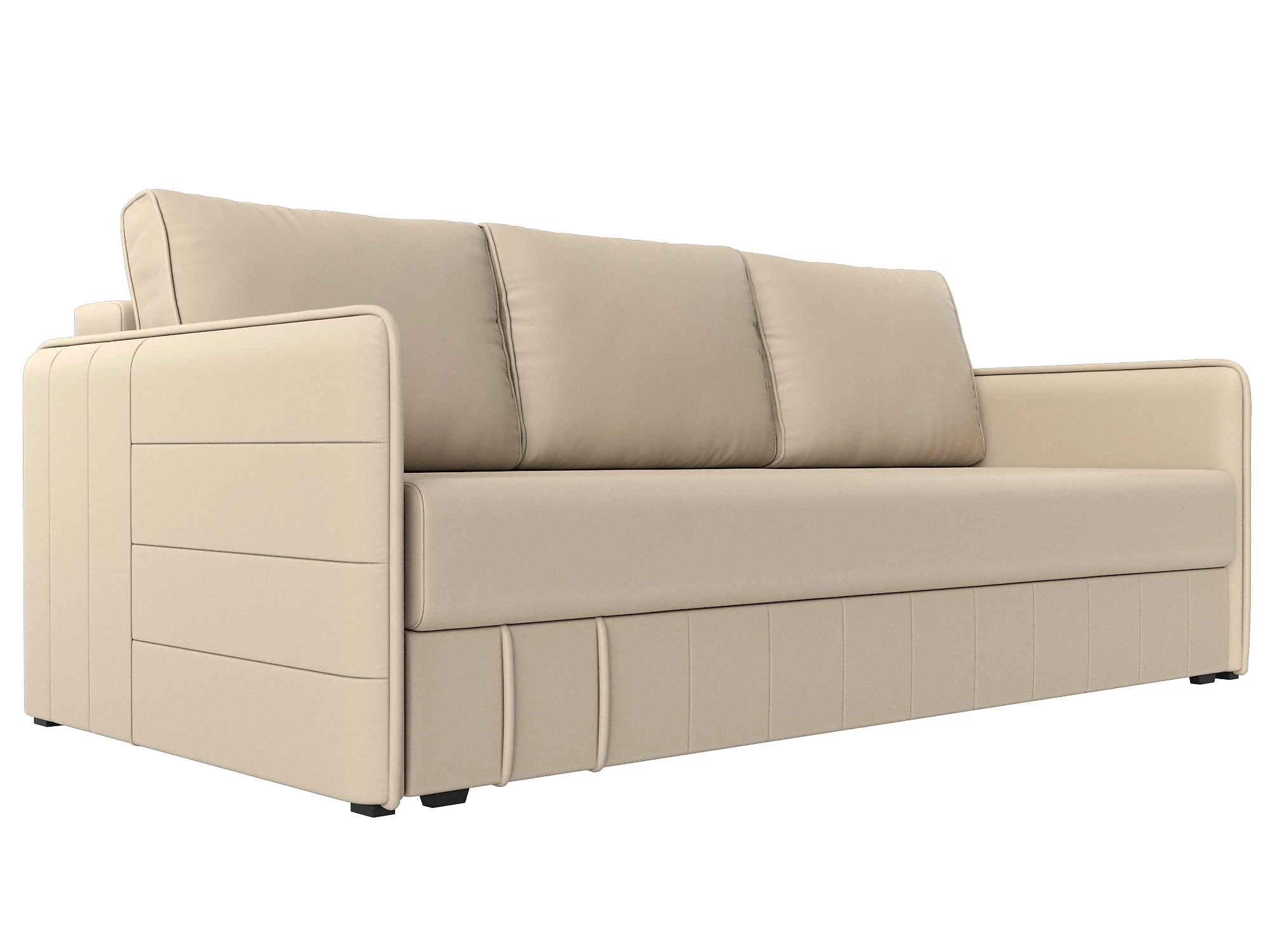 Прямой кожаный диван Слим НПБ Дизайн 12
