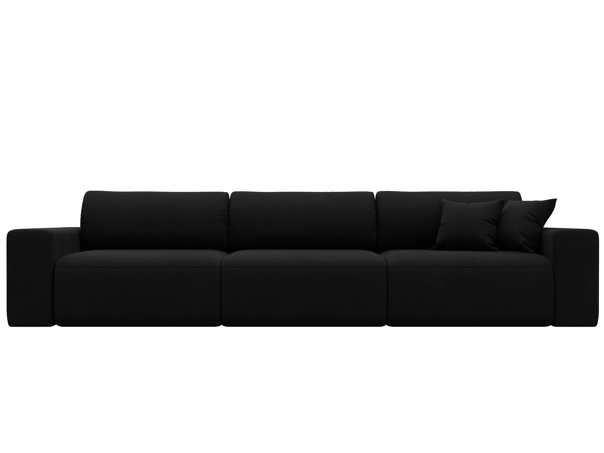 Чёрный диван Лига-036 Классик Лонг Дизайн 2