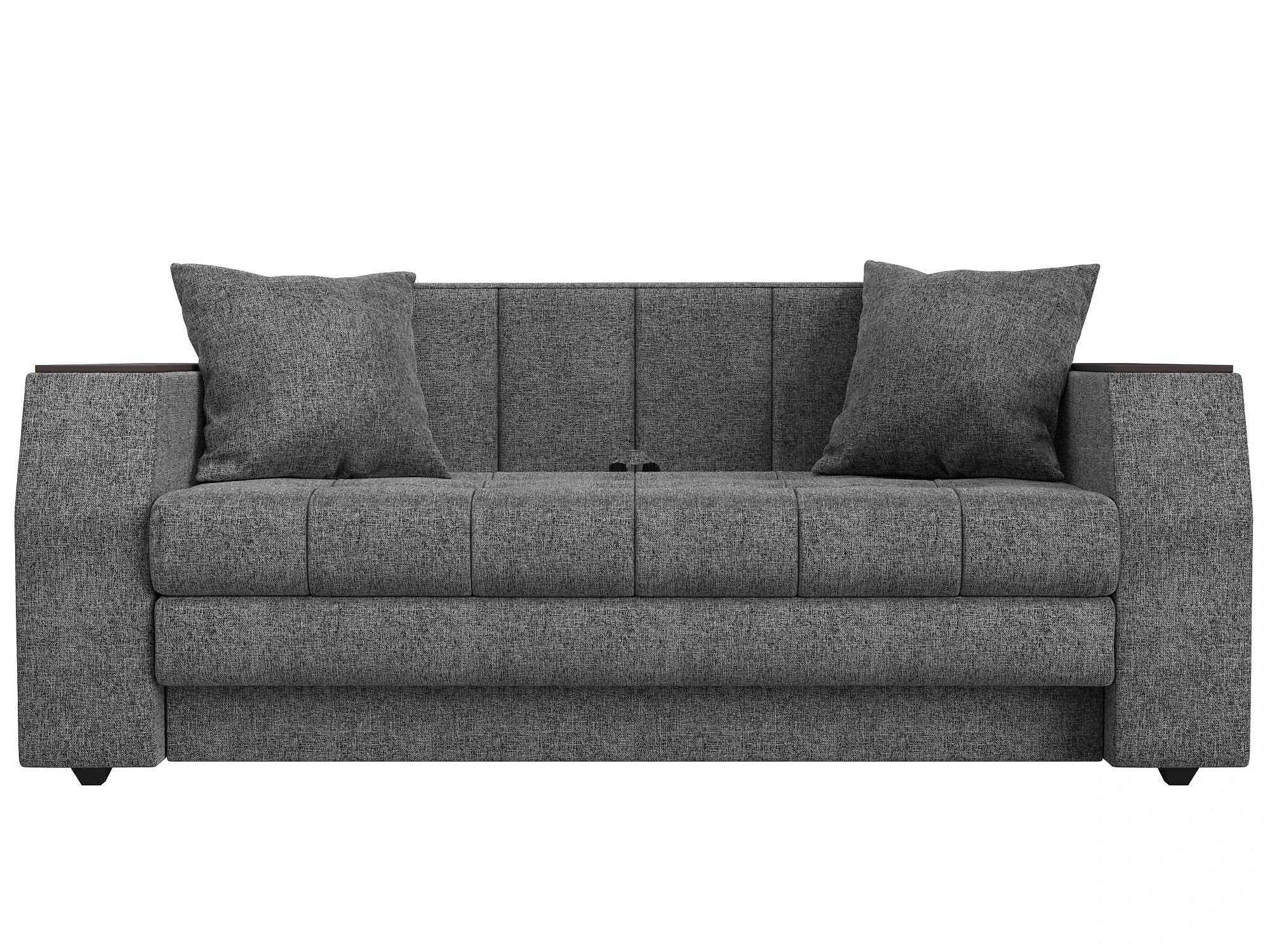 Прямой диван серого цвета Атлант мини Кантри Дизайн 3