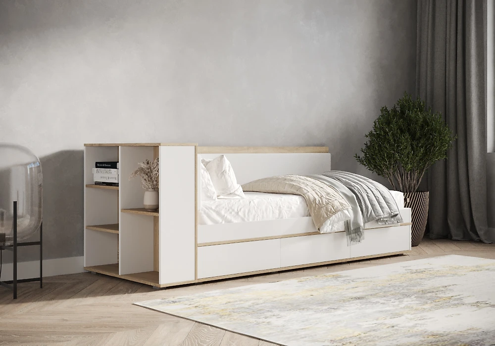 кровать в стиле минимализм Делано-2.1