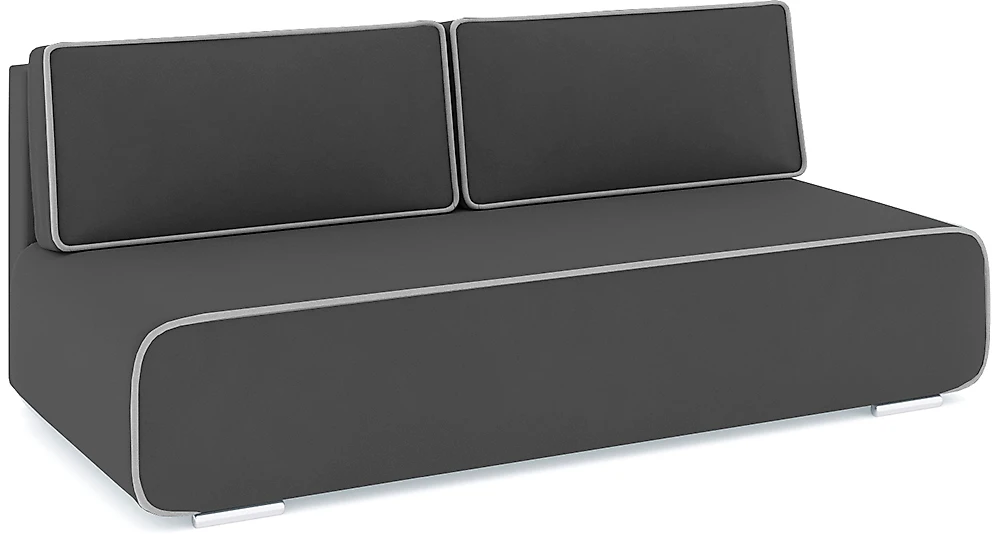 Прямой диван серого цвета Лаки Плюш Дизайн-12