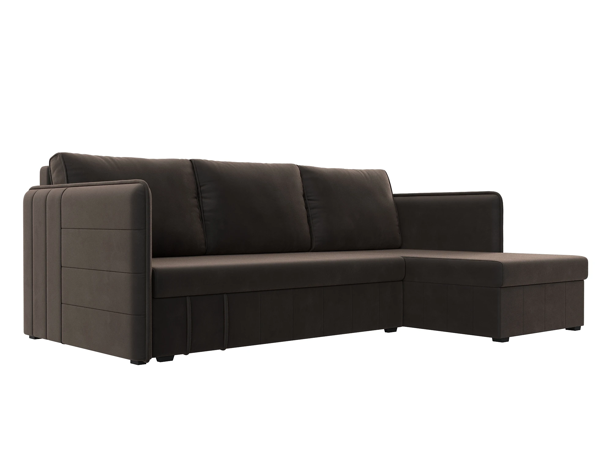Угловой диван для гостиной Слим Плюш Дизайн 2