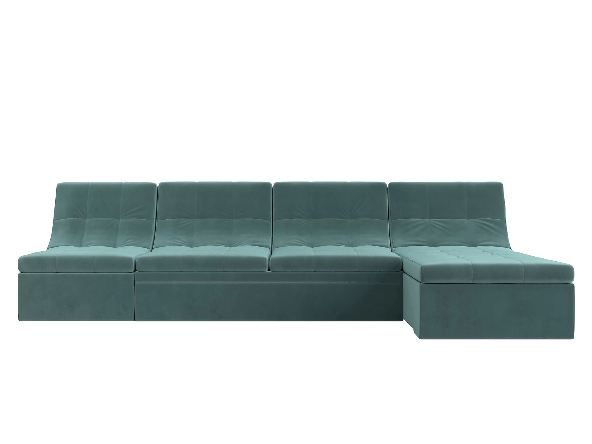  угловой диван с оттоманкой Холидей Плюш Дизайн 2