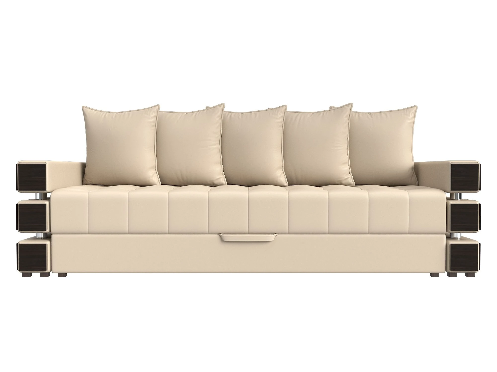 Раскладной кожаный диван Венеция Дизайн 1