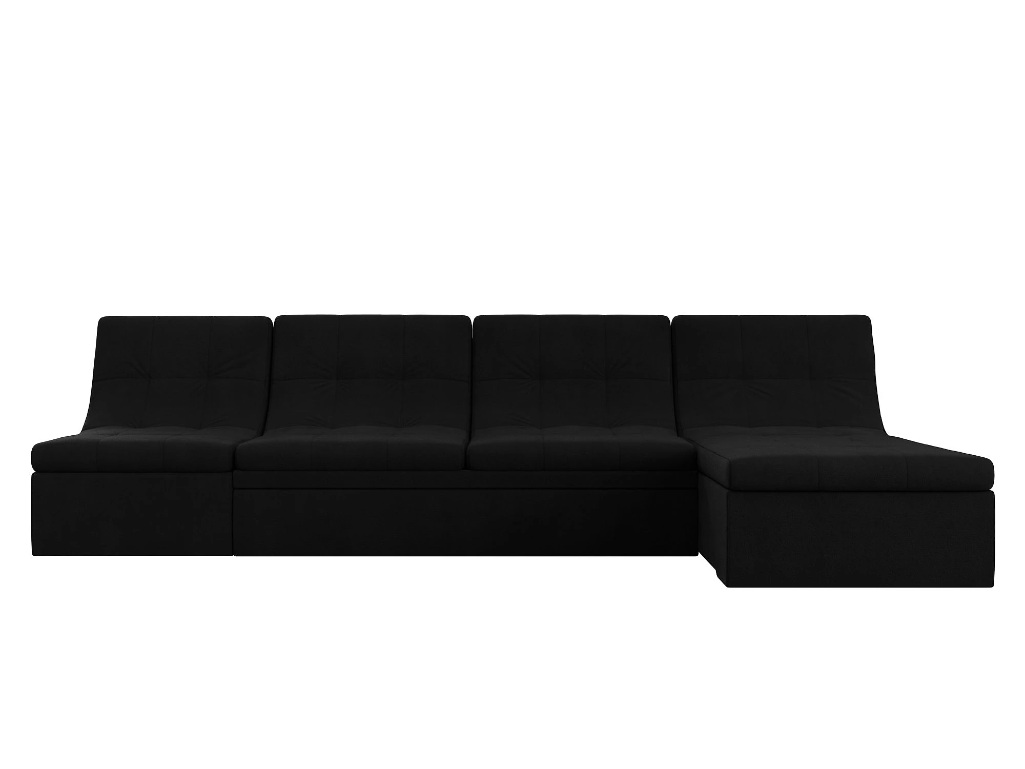 Чёрный модульный диван Холидей Дизайн 5