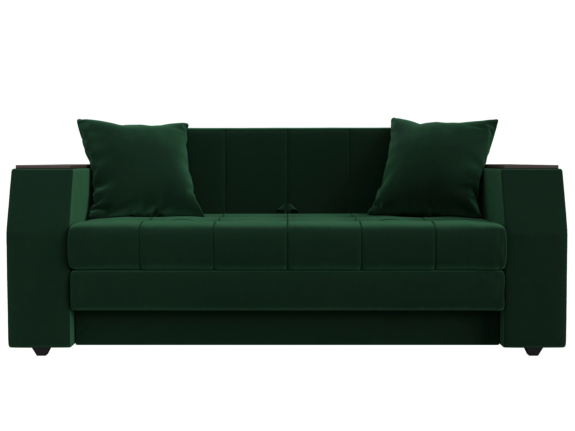 Зелёный диван аккордеон Атлант мини Плюш Дизайн 4