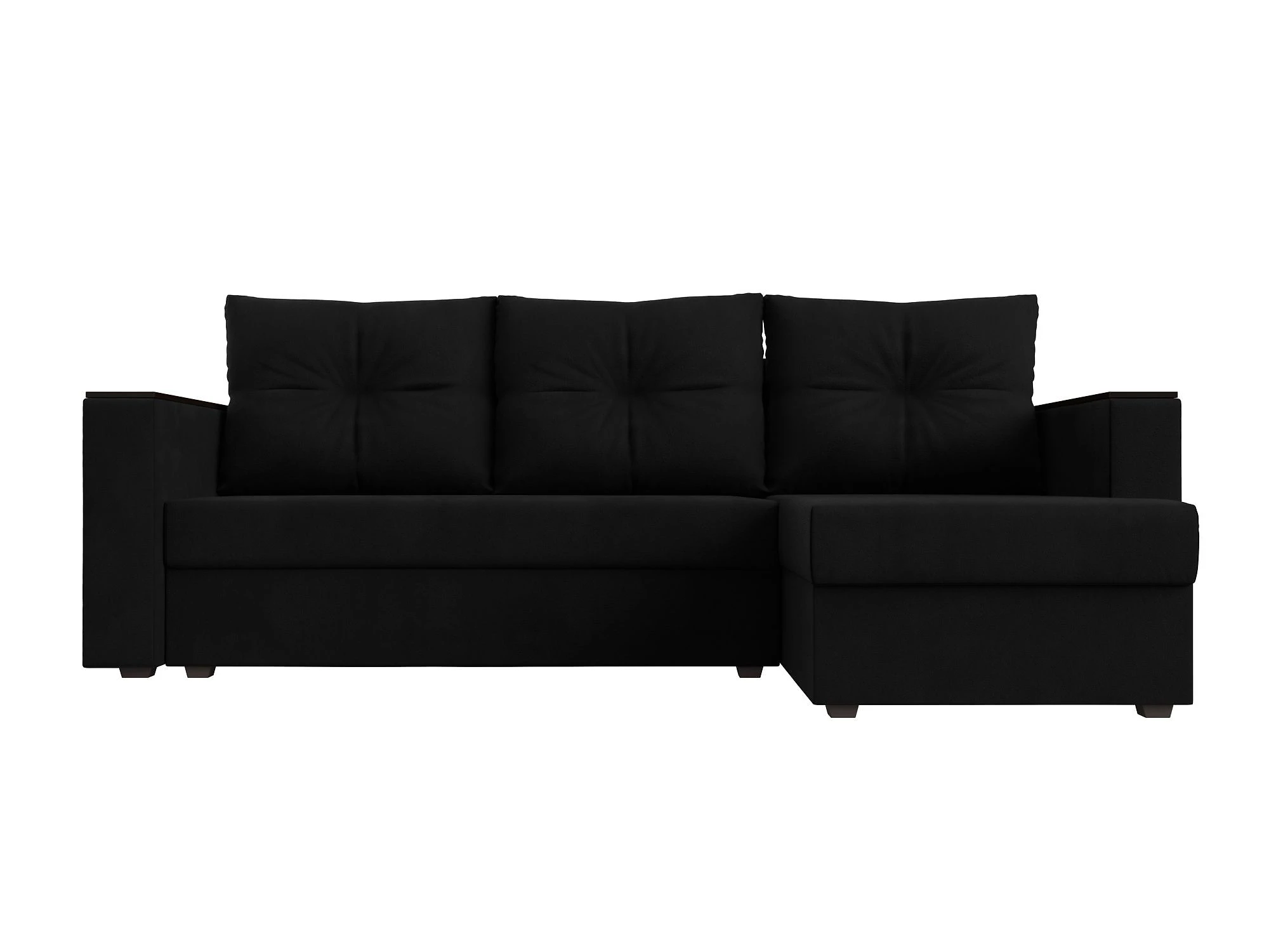 Угловой диван эконом класса Атланта Лайт без стола Дизайн 9