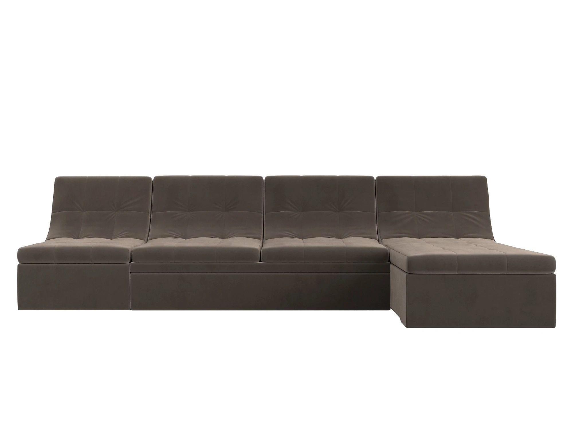 Угловой диван с креслом Холидей Плюш Дизайн 4