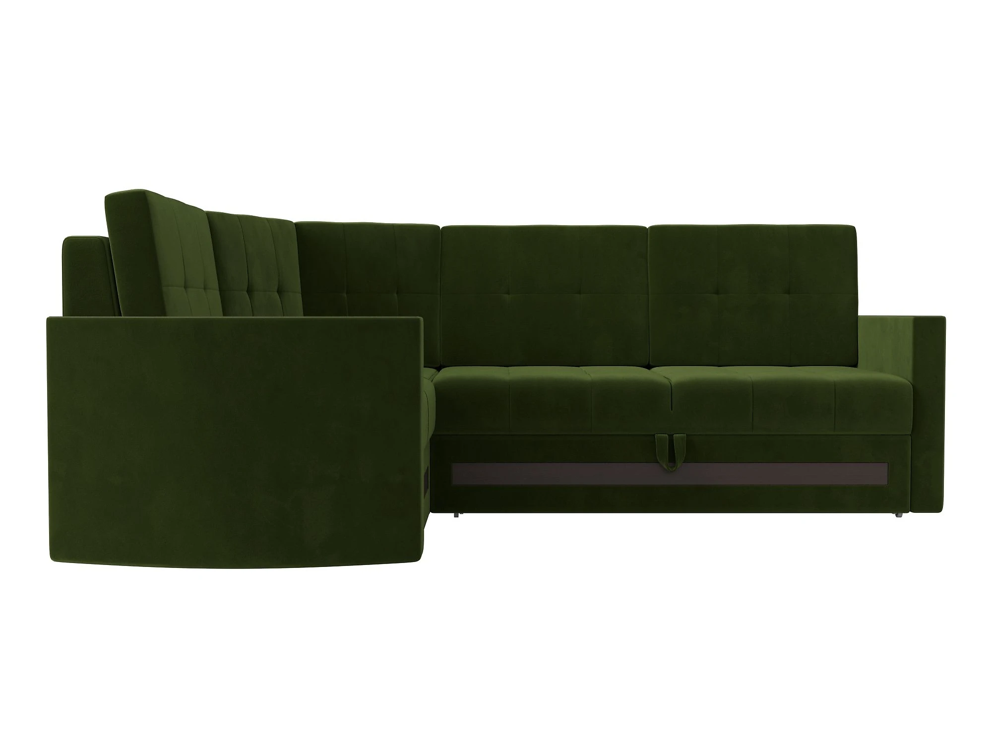 Угловой диван изумрудный Белла Дизайн 14