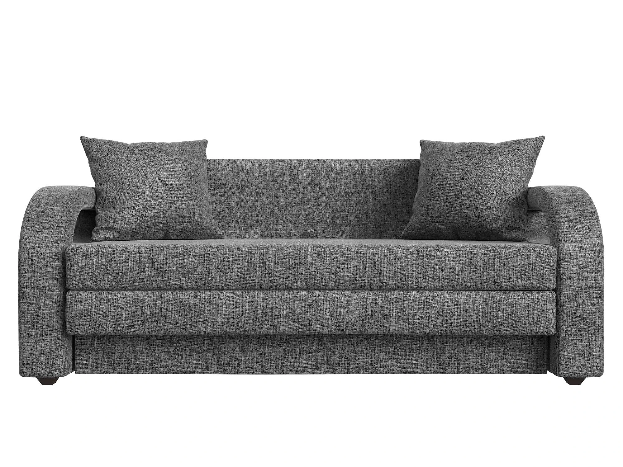 Прямой диван серого цвета Лига-014 Кантри Дизайн 3
