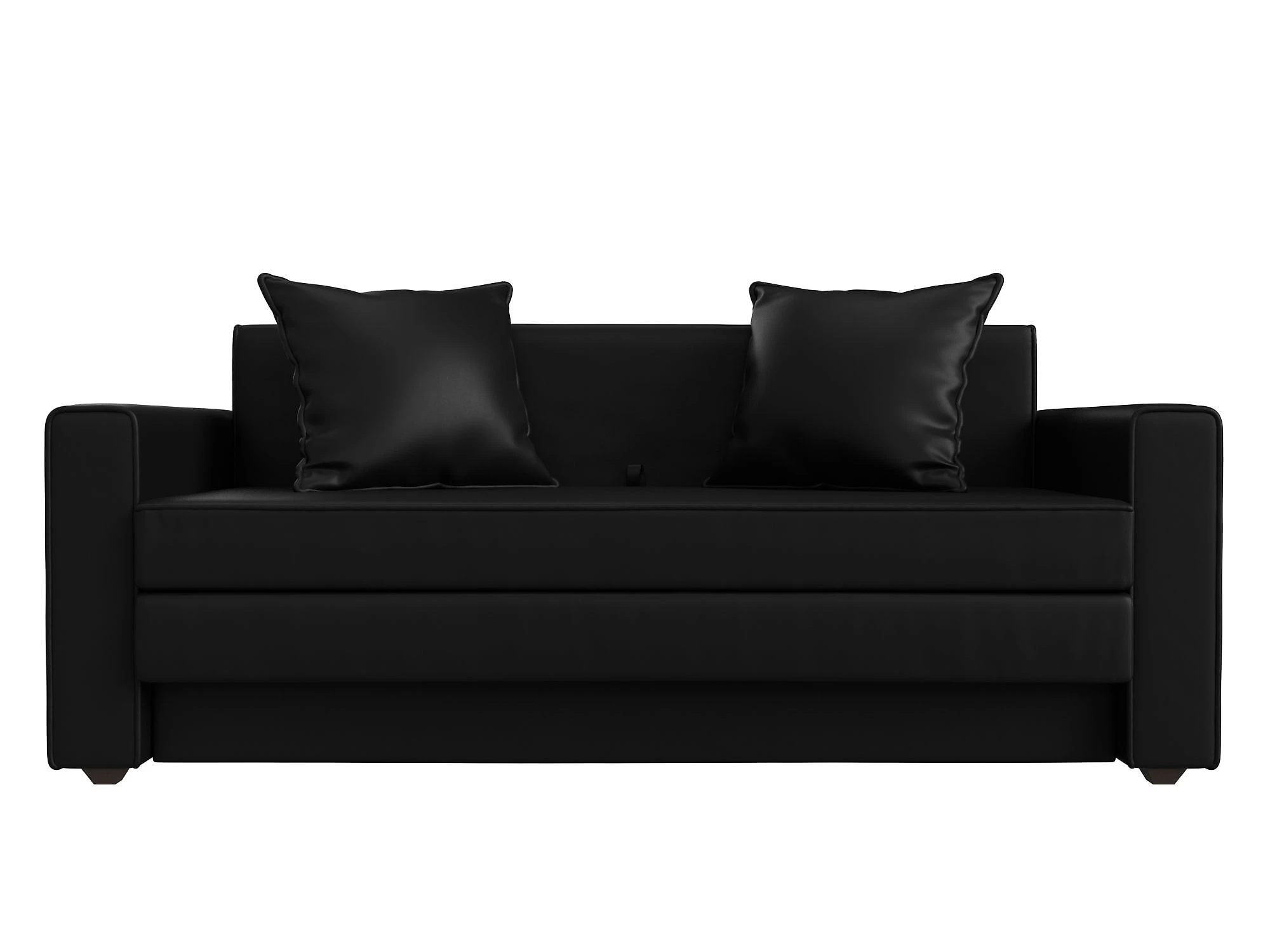 Черный диван аккордеон Лига-012 Дизайн 25