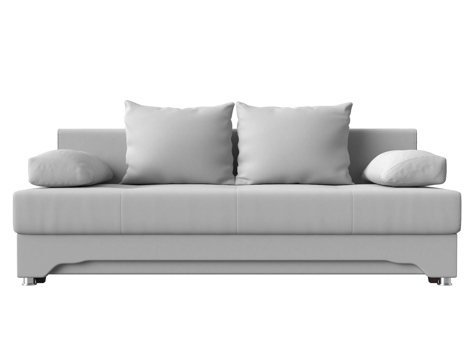 Белый прямой диван Ник-2 Дизайн 40