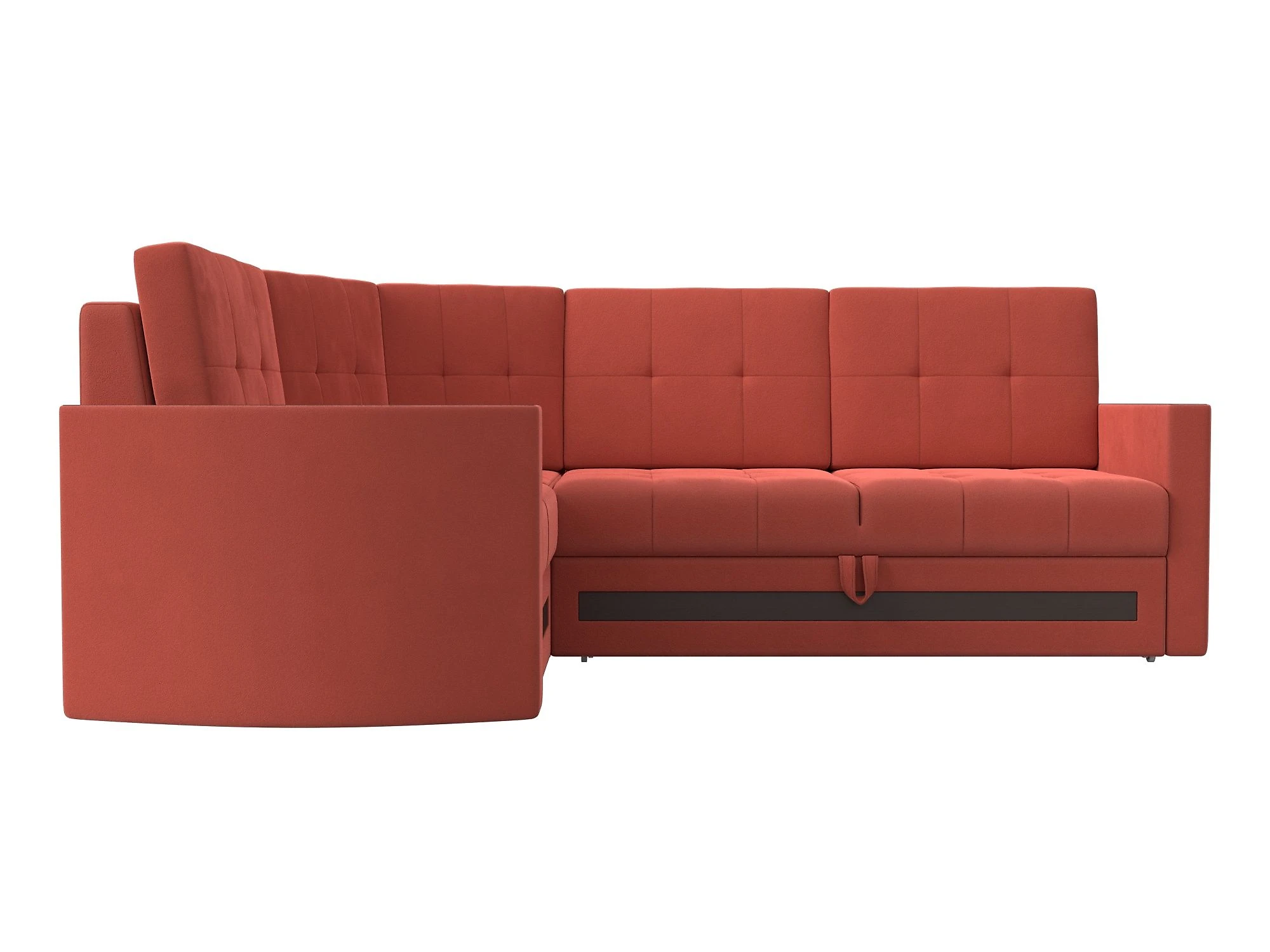 Угловой диван красный Белла Дизайн 16