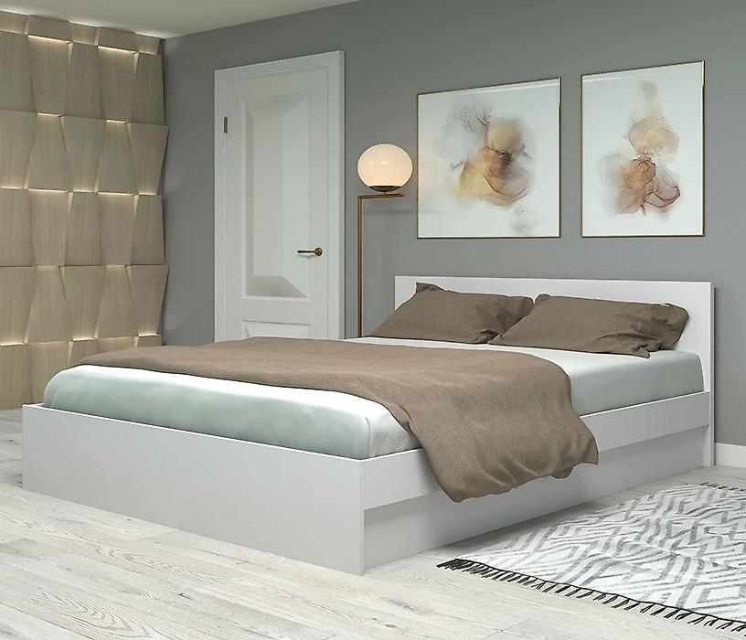 кровать в стиле минимализм Фреш КРФР-4-1600 Дизайн-1