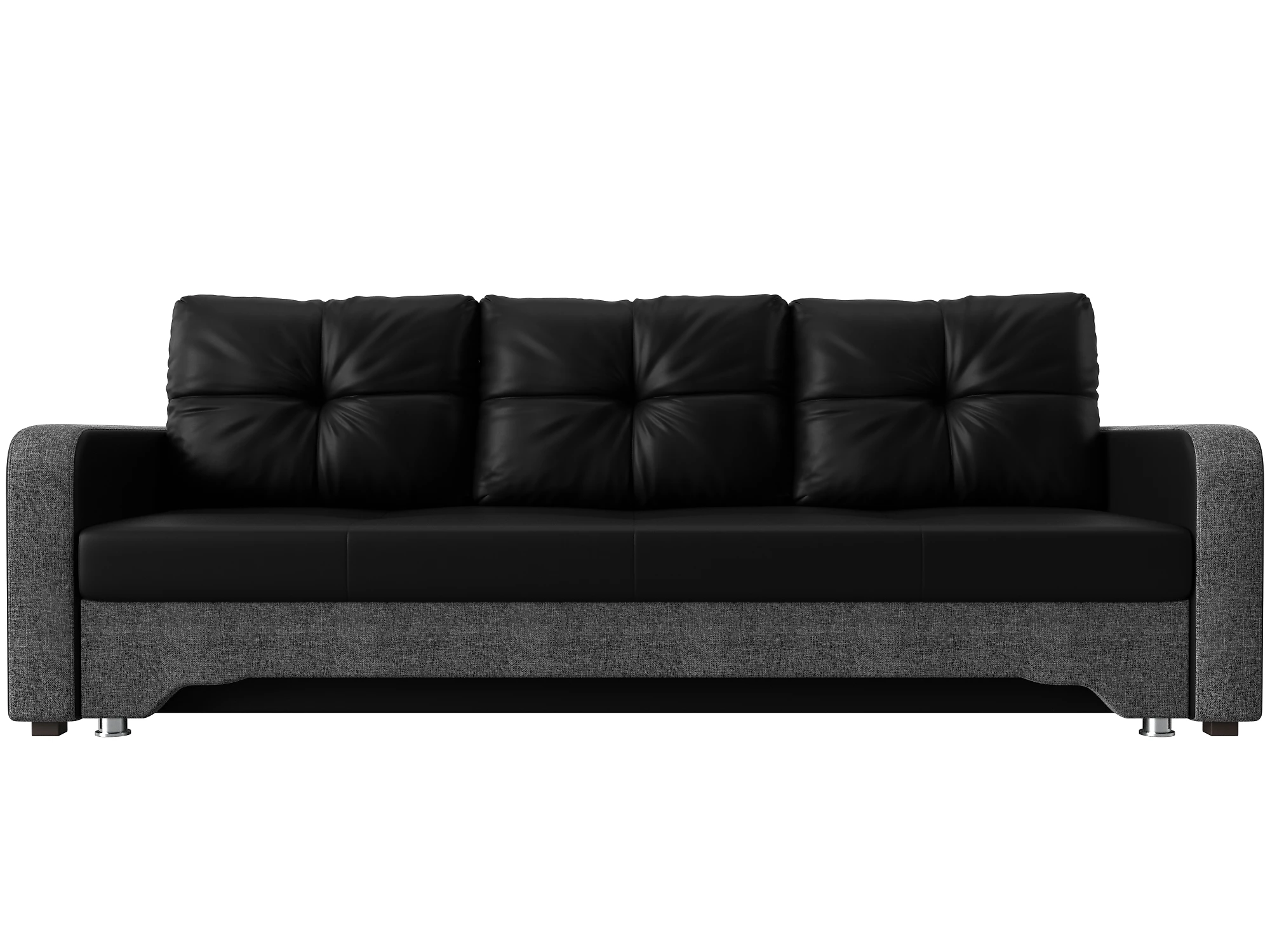 Прямой диван серого цвета Ник-3 Дизайн 33