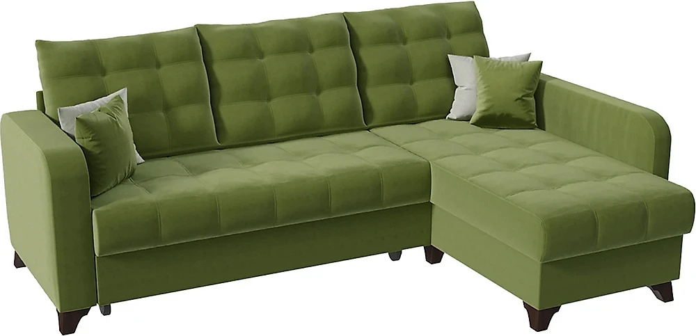 Угловой диван с подушками Беллано (Белла) Грин