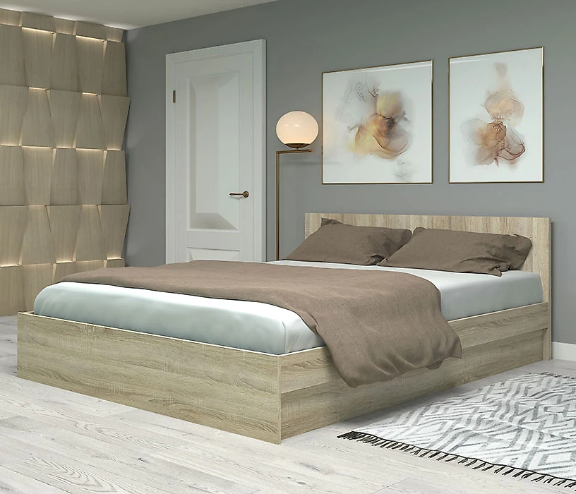кровать в стиле минимализм Фреш КРФР-4-1600 Дизайн-2