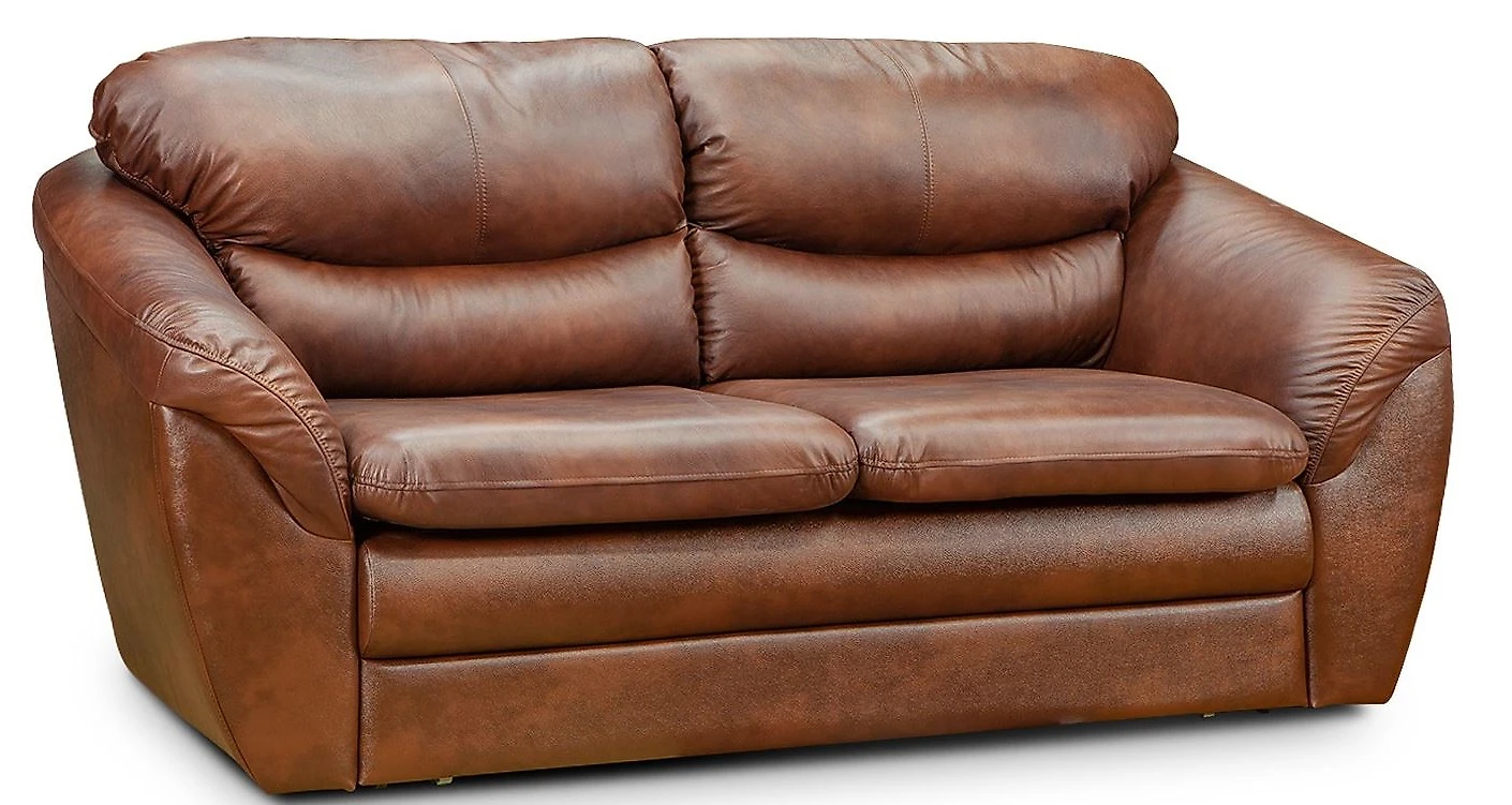 Большой выкатной диван Диона кожаный