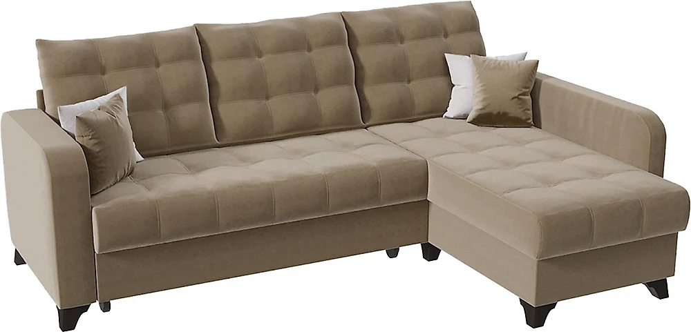 Угловой диван с подушками Беллано (Белла) Шоколад