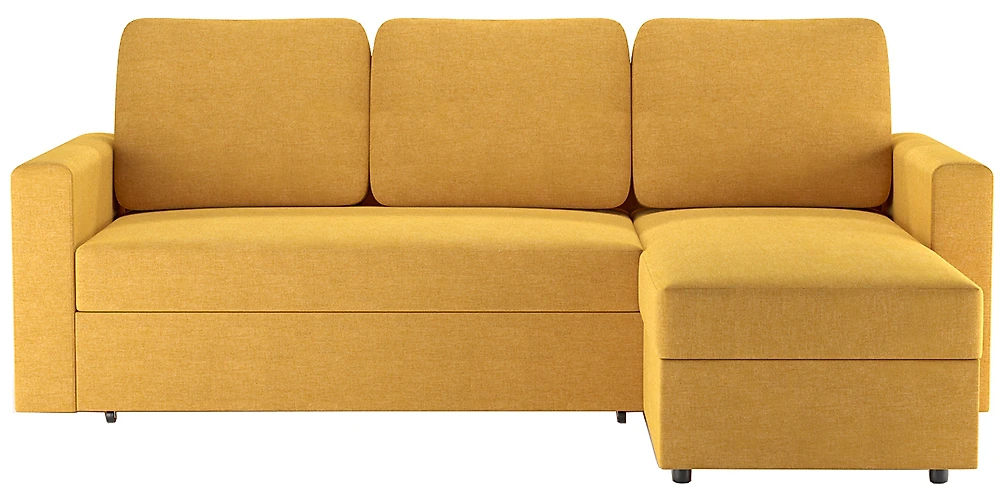 Жёлтый угловой диван  Леон Дизайн 4