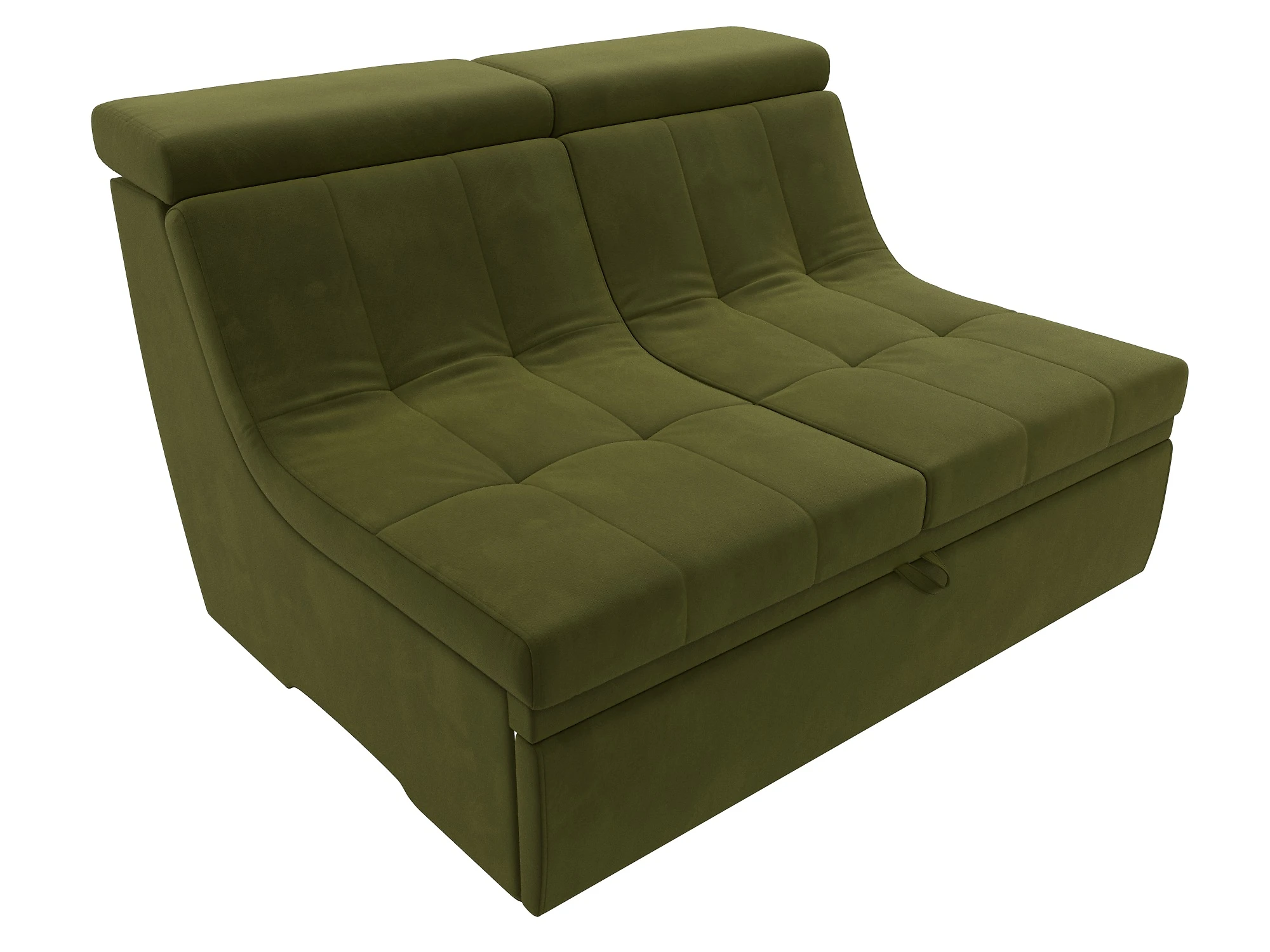 Зелёный модульный диван Холидей Люкс Дизайн 4