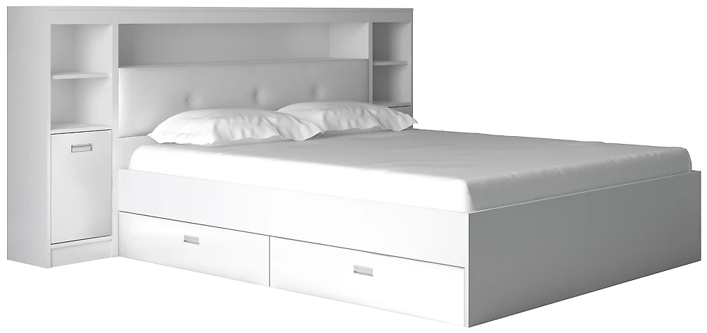 Низкая кровать Виктория-5-160 Дизайн-2