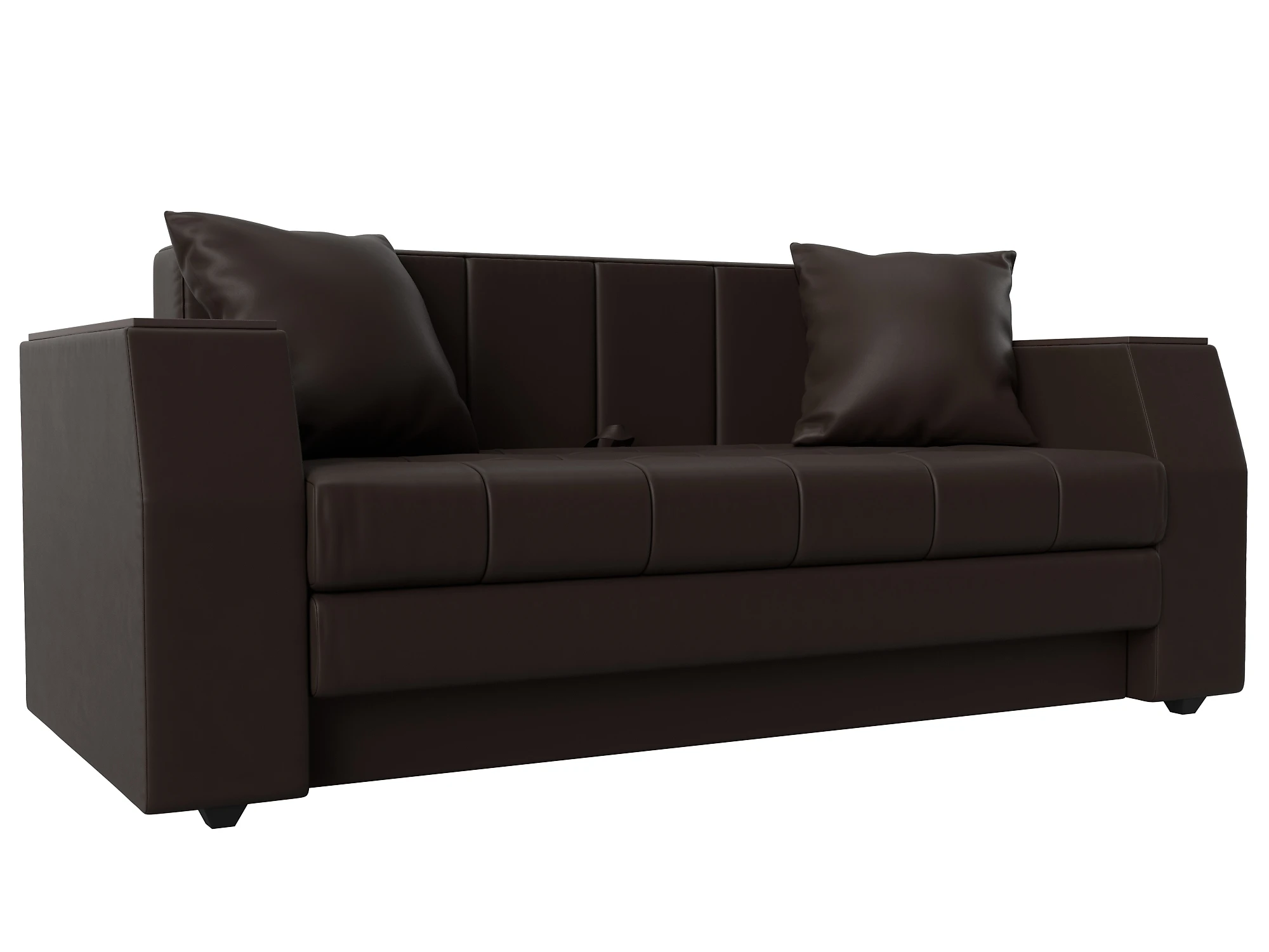 Раскладной кожаный диван Атлант мини Дизайн 3