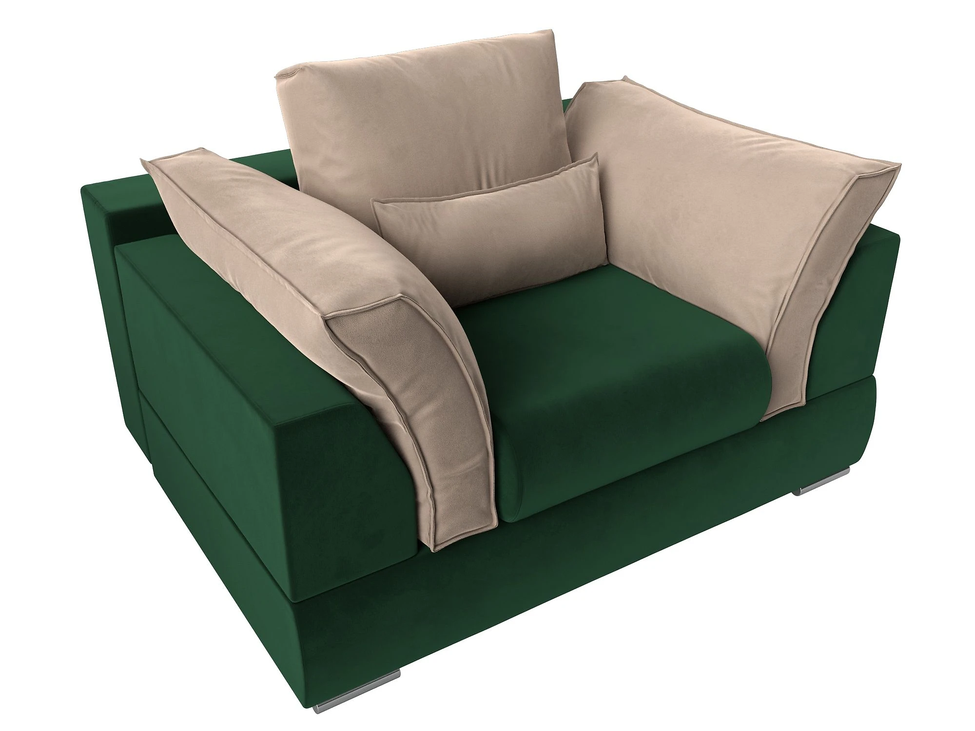 Зелёное кресло Пекин Плюш Дизайн 18