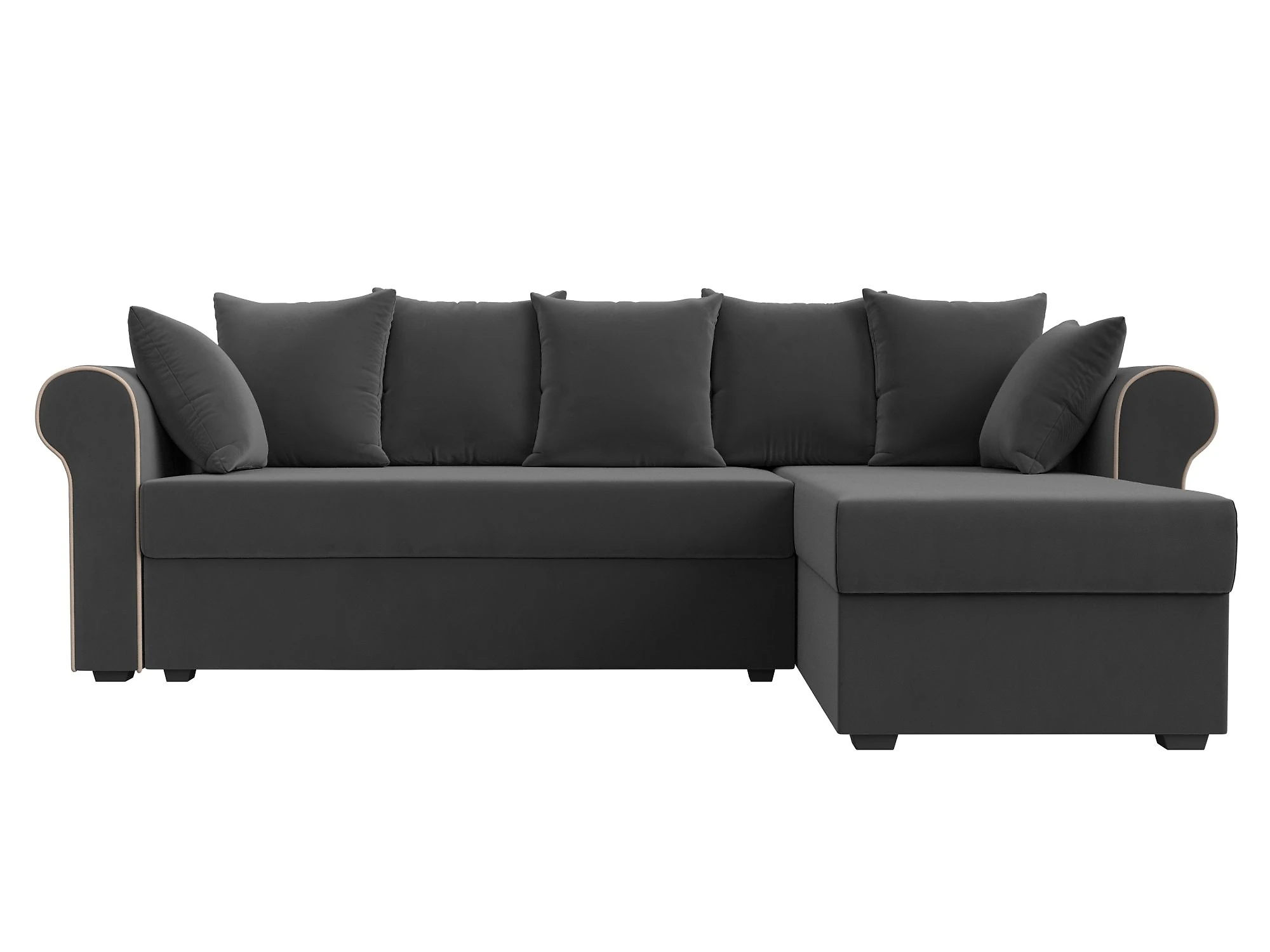 Угловой диван из ткани антикоготь Рейн Плюш Дизайн 6