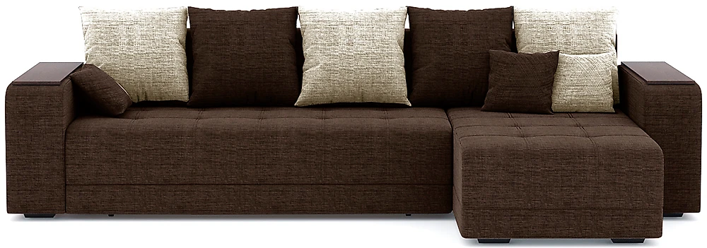 Угловой диван с независимым пружинным блоком Дубай Кантри Дизайн-5