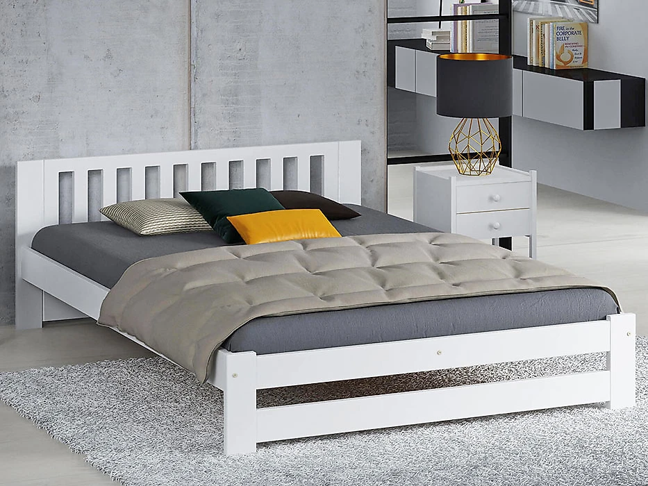 Односпальная кровать без ящиков Цюрих-2 90х200 с матрасом