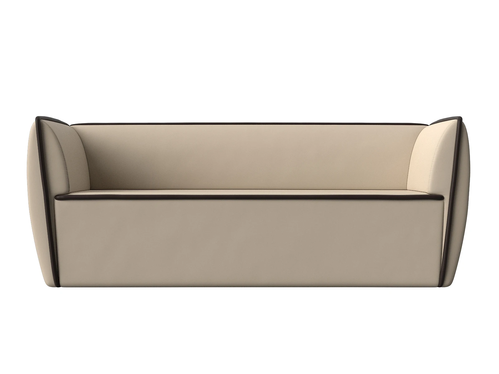Прямой кожаный диван Бергамо-3 Дизайн 24
