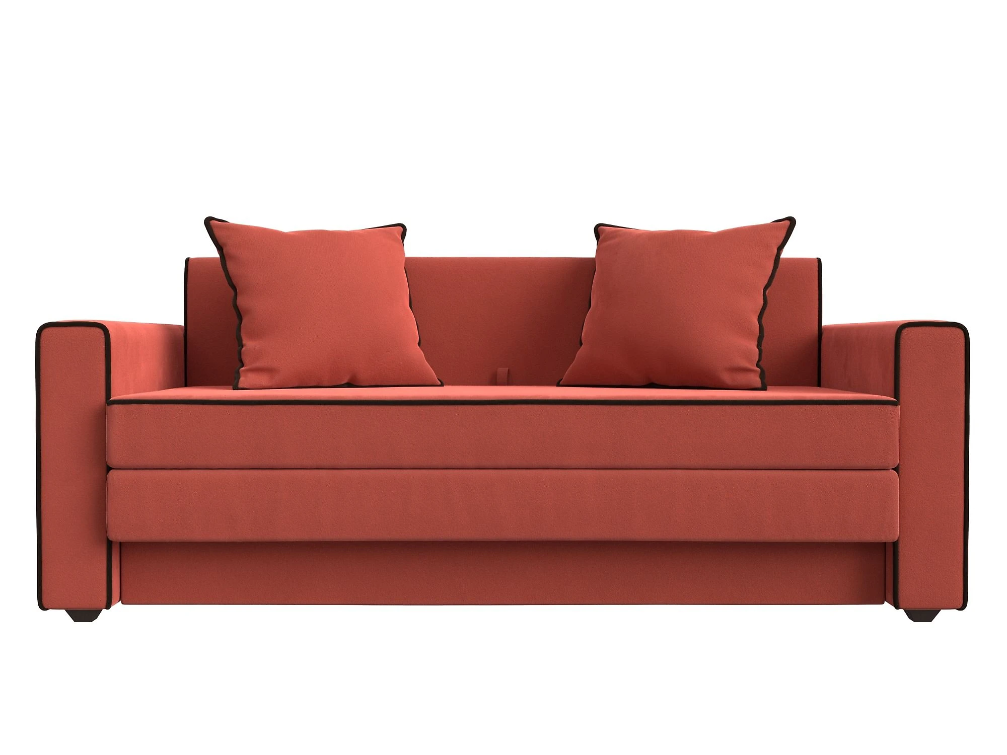 Оранжевый диван аккордеон  Лига-012 Дизайн 14