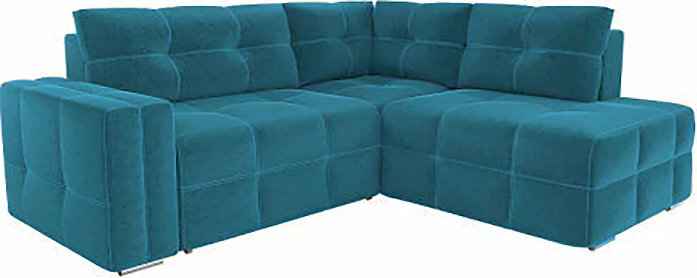 Угловой диван в классическом стиле Леос Плюш Азур