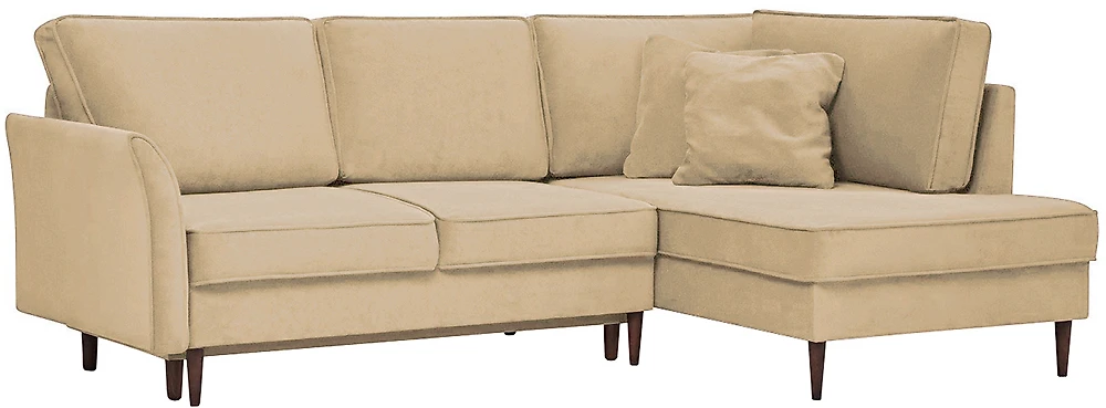 Угловой диван из ткани антикоготь Джулия Софт Беж