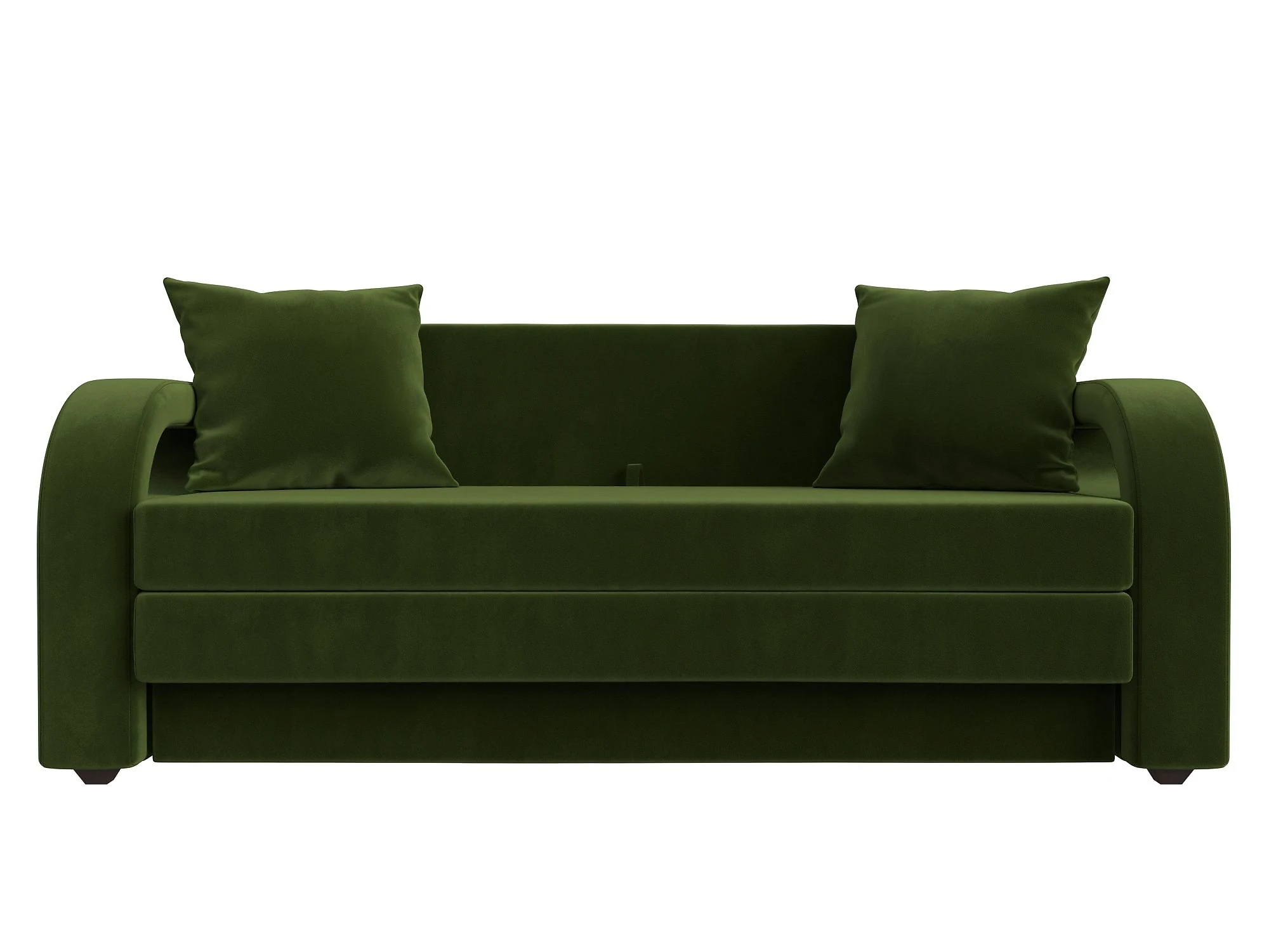 Зелёный диван аккордеон Лига-014 Дизайн 4