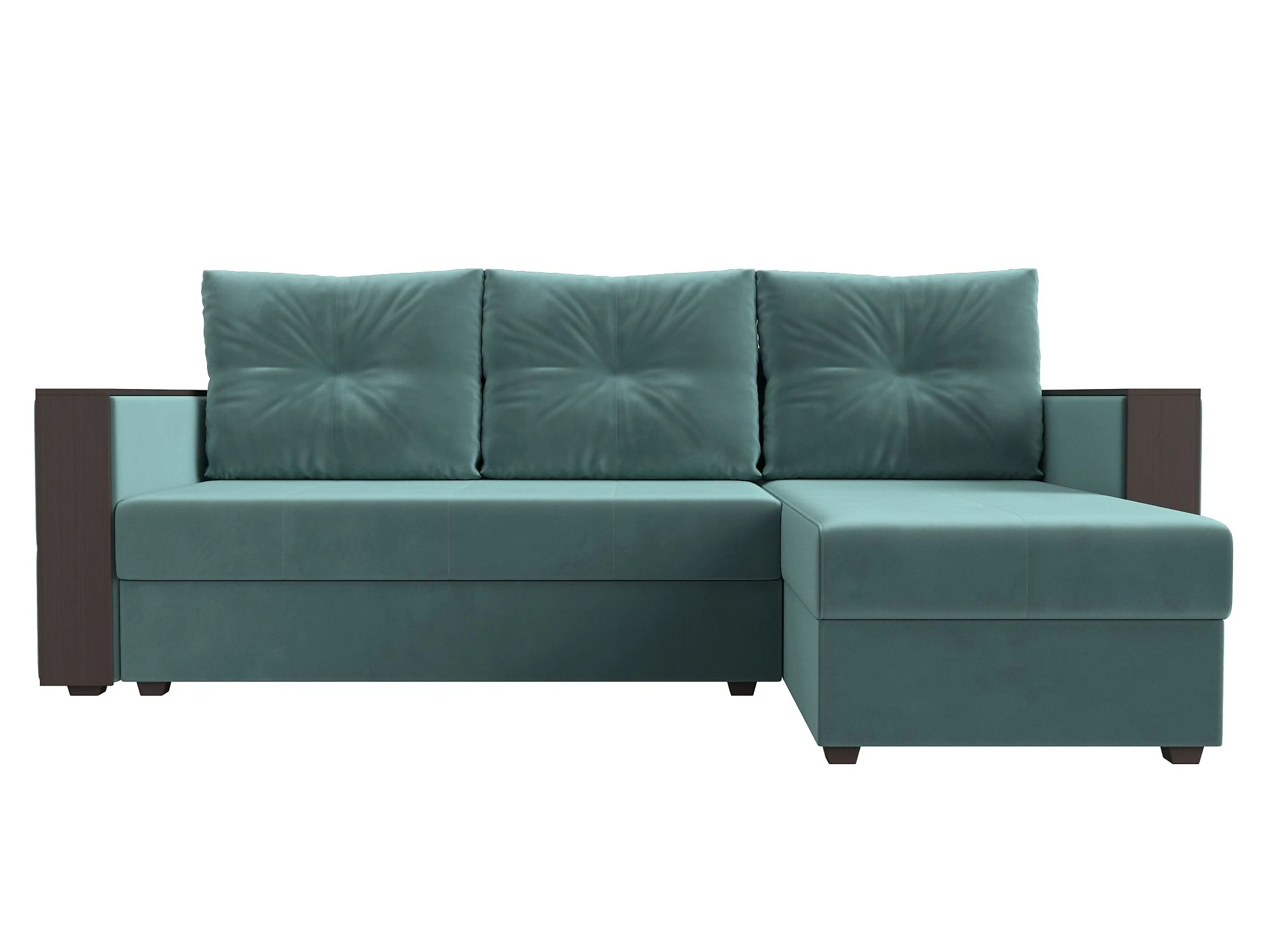 Угловой диван эконом класса Валенсия Лайт Плюш Дизайн 2