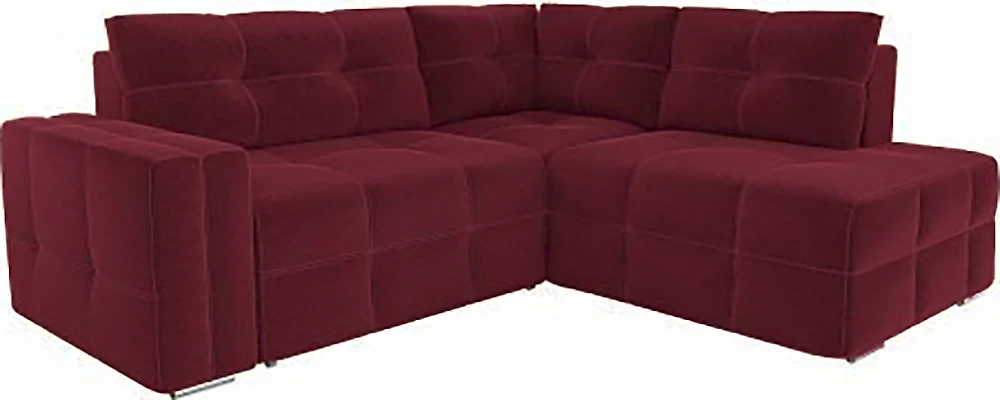 Красный модульный диван Леос Плюш Марсал