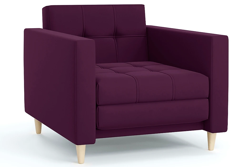 Кресло в классическом стиле Квадро Плюш Виолет