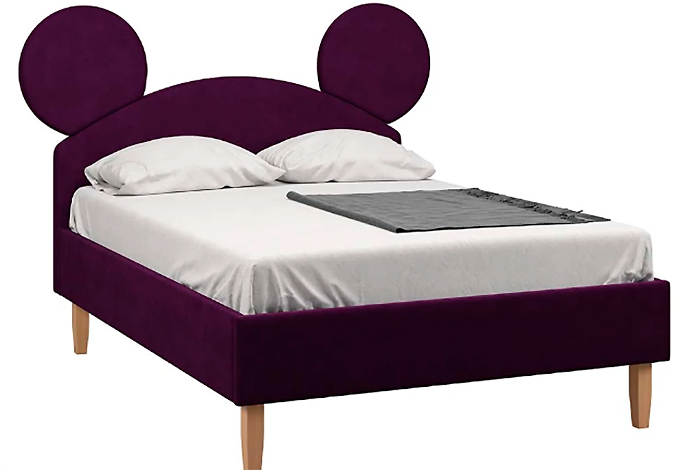 Маленькая детская кровать Микки Фиолет